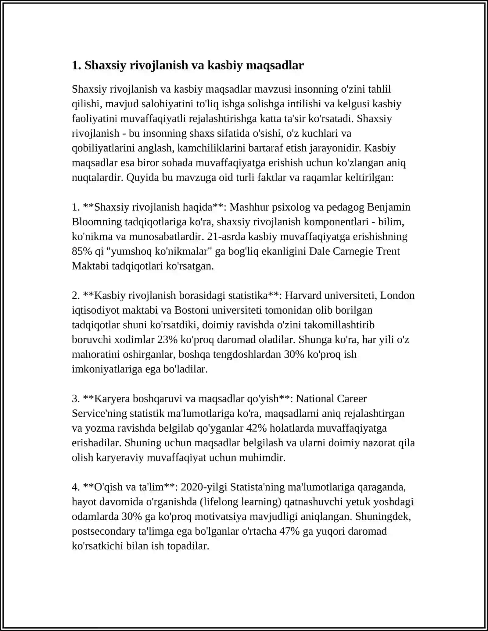 SHAXSNING INDIVIDUAL SHAXSIY VA KASBIY RIVOJLANISHNING OʻZARO TA'SIRI 4