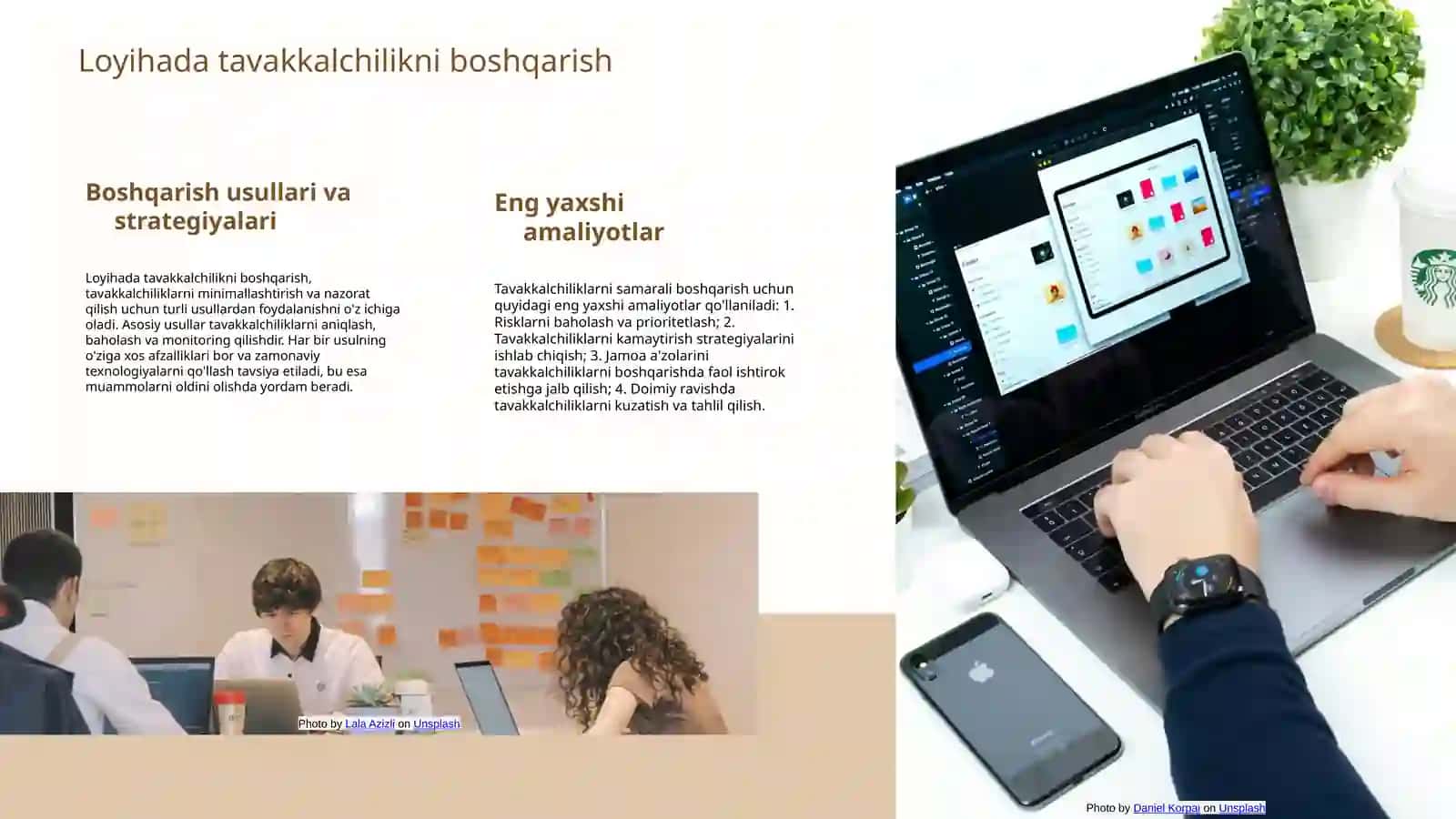 Loyihada tavakkalchilikni aniqlash va tahlil qilish 4