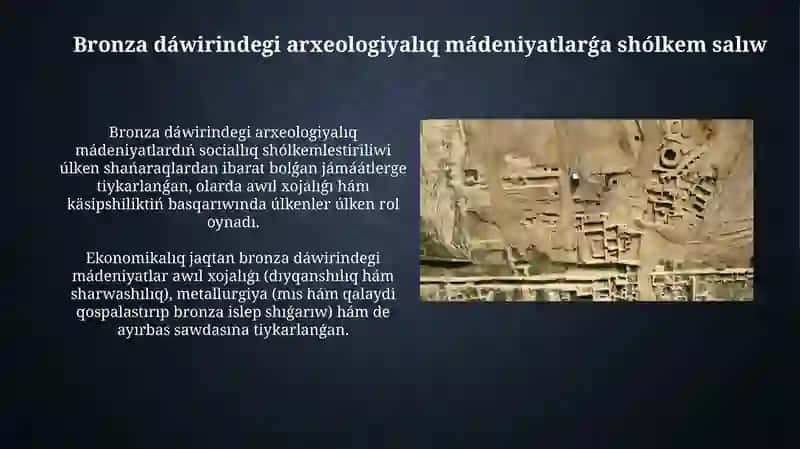 Paleometal dáwir arxeologiyalıq mádeniyatları 4