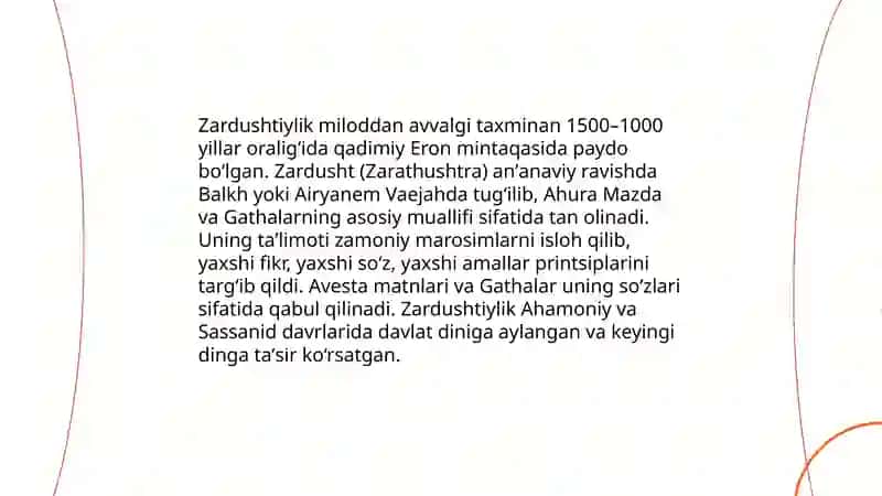 Tanggrchilik va Zardushtiylik talimotlari 4