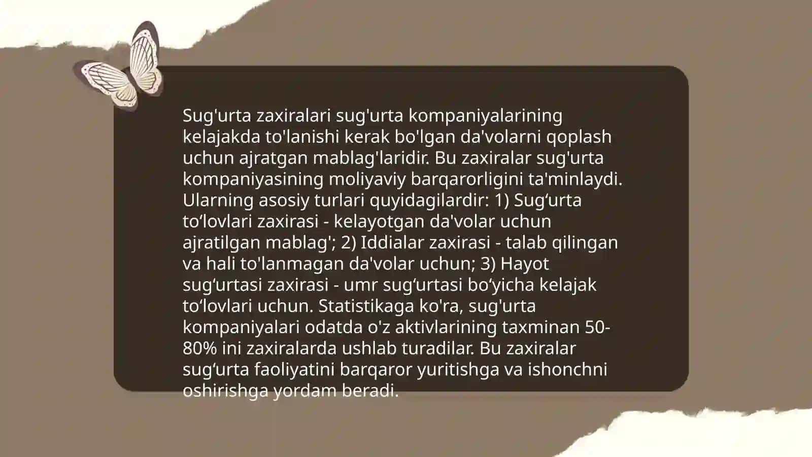 Sug'urta agentlari faoliyatining nazorati 4