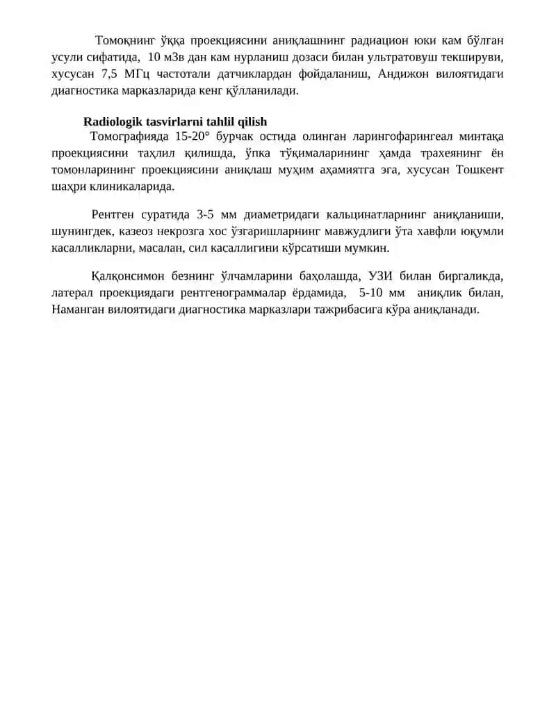 Tomoqning o'qqa proyeksiyasi 4