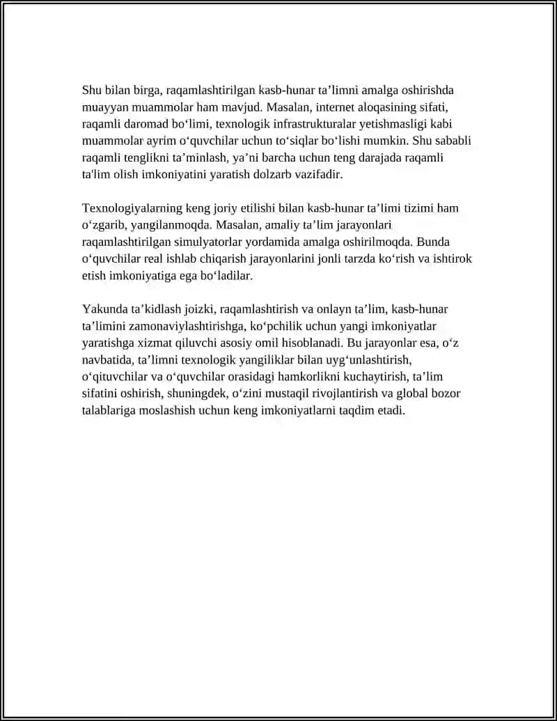 Kasb-hunar ta’limining raqamlashtirilishi va onlayn-ta’lim 4