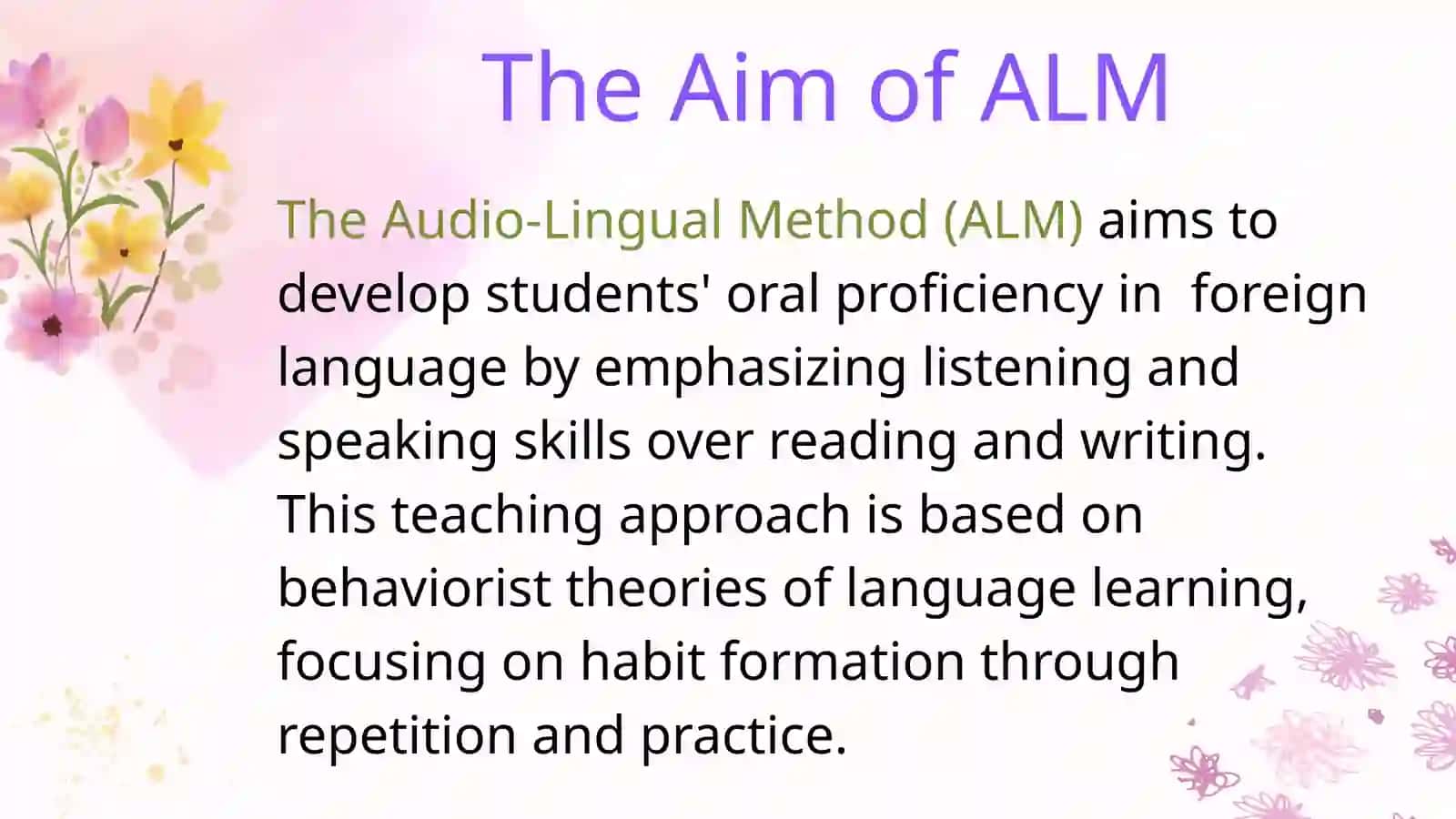 Audio-lingual method 4
