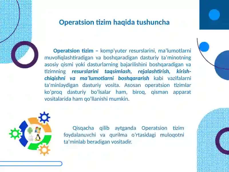 Operatsion Tizimlar 4
