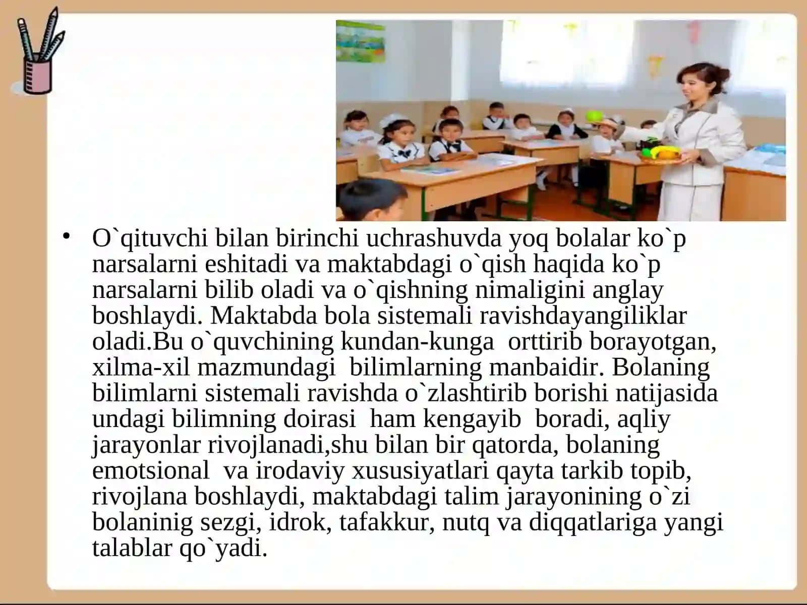 MAKTABGACHA TA'LIM DAVRIDA YOSH DAVRLARINING O'ZIGA XOS XUSUSIYATLARI 4