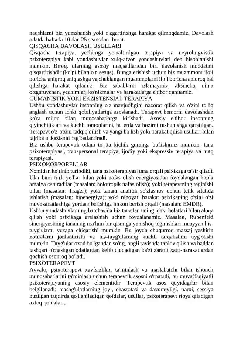 Klinik psixologiyada psixoterapevtik metodlari 4