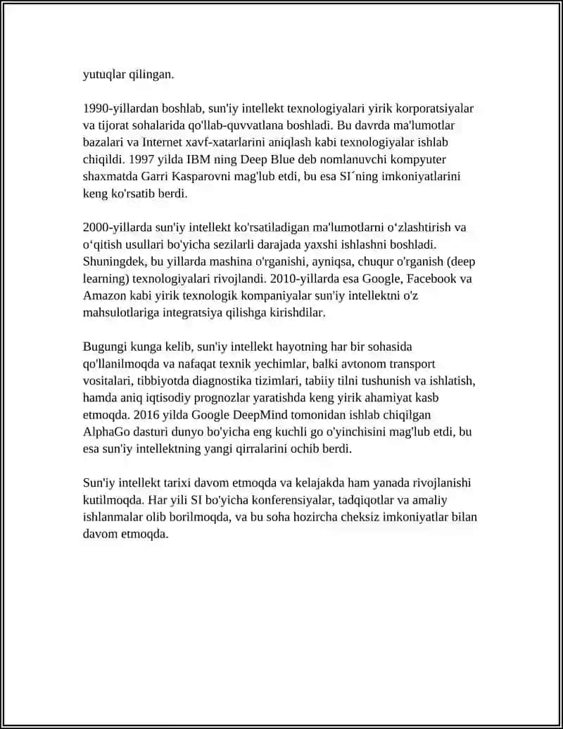 Sun'iy intellektning tarixi 4
