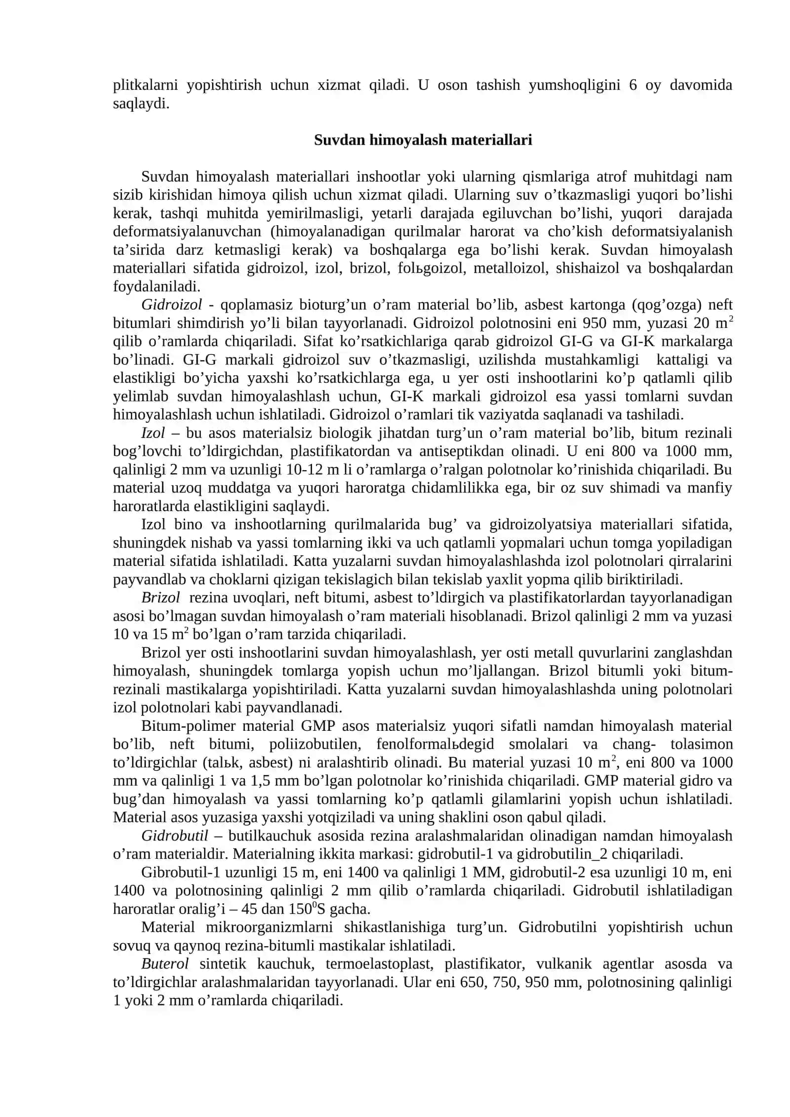Gidroizolyatsiya materiallari 4