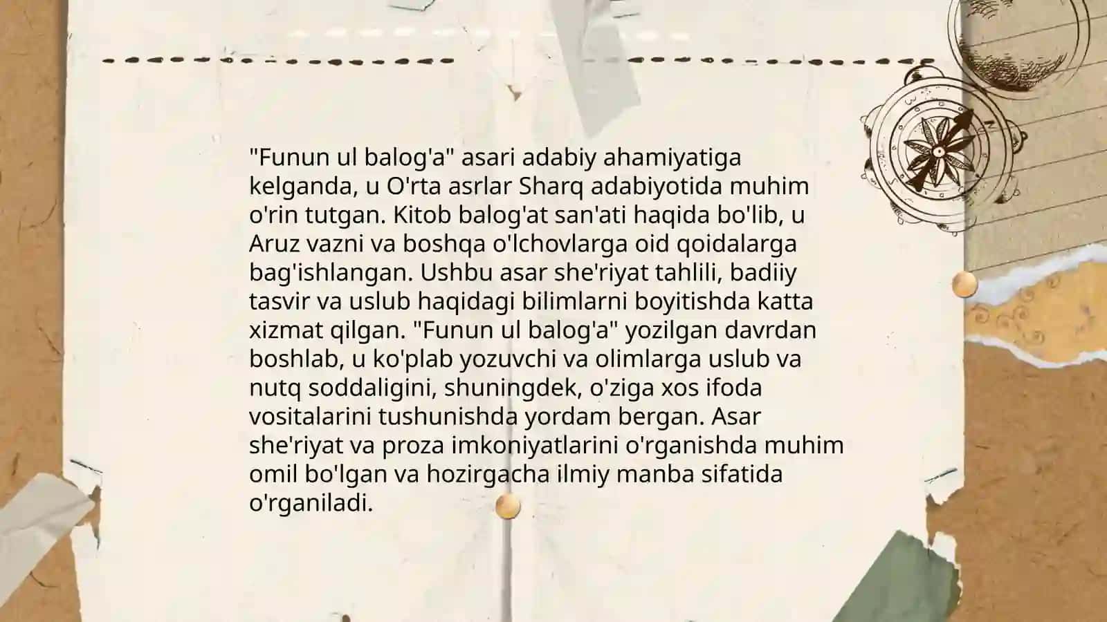 Funun ul balog'a asari 4