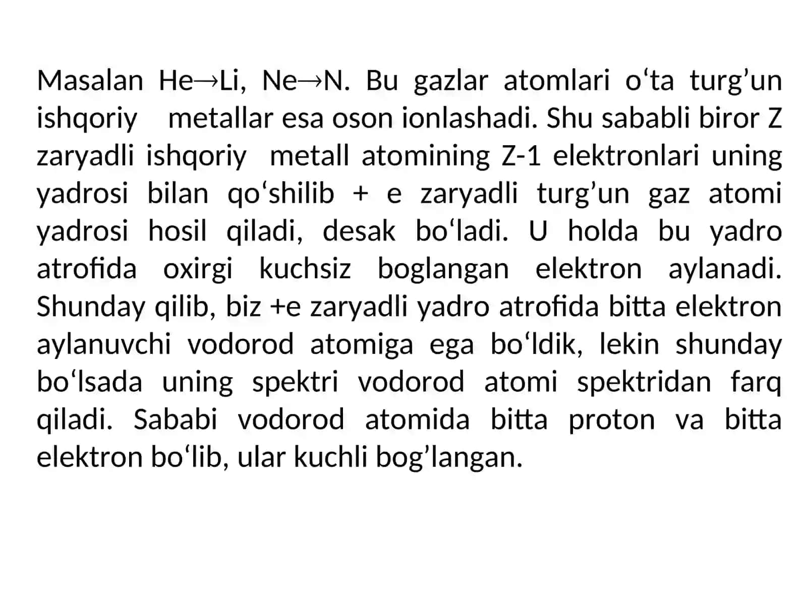 Atom tashqi kuchlar maydonida 4
