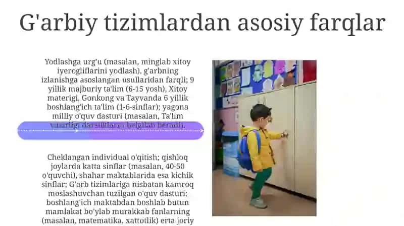 Xitoy boshlangʻich taʼlim bosqichlari 4