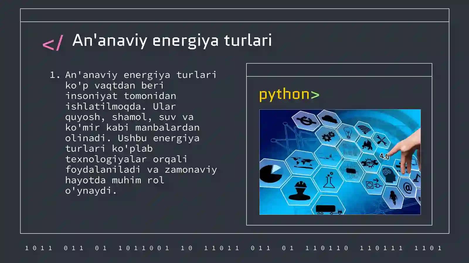 An'anaviy energiya zaxiralari 4