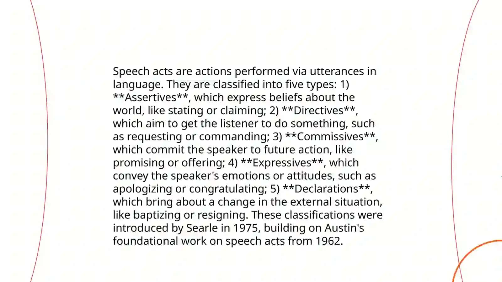 Pragmatics:Speech Acts 4