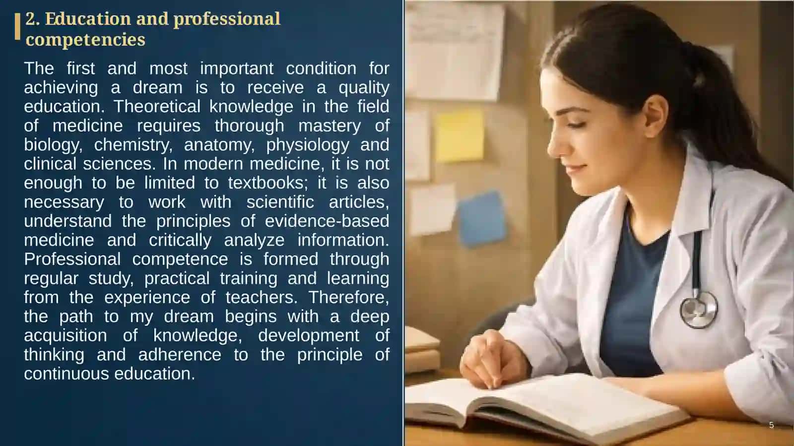 The role of dreams in personal development and my professional goal 4