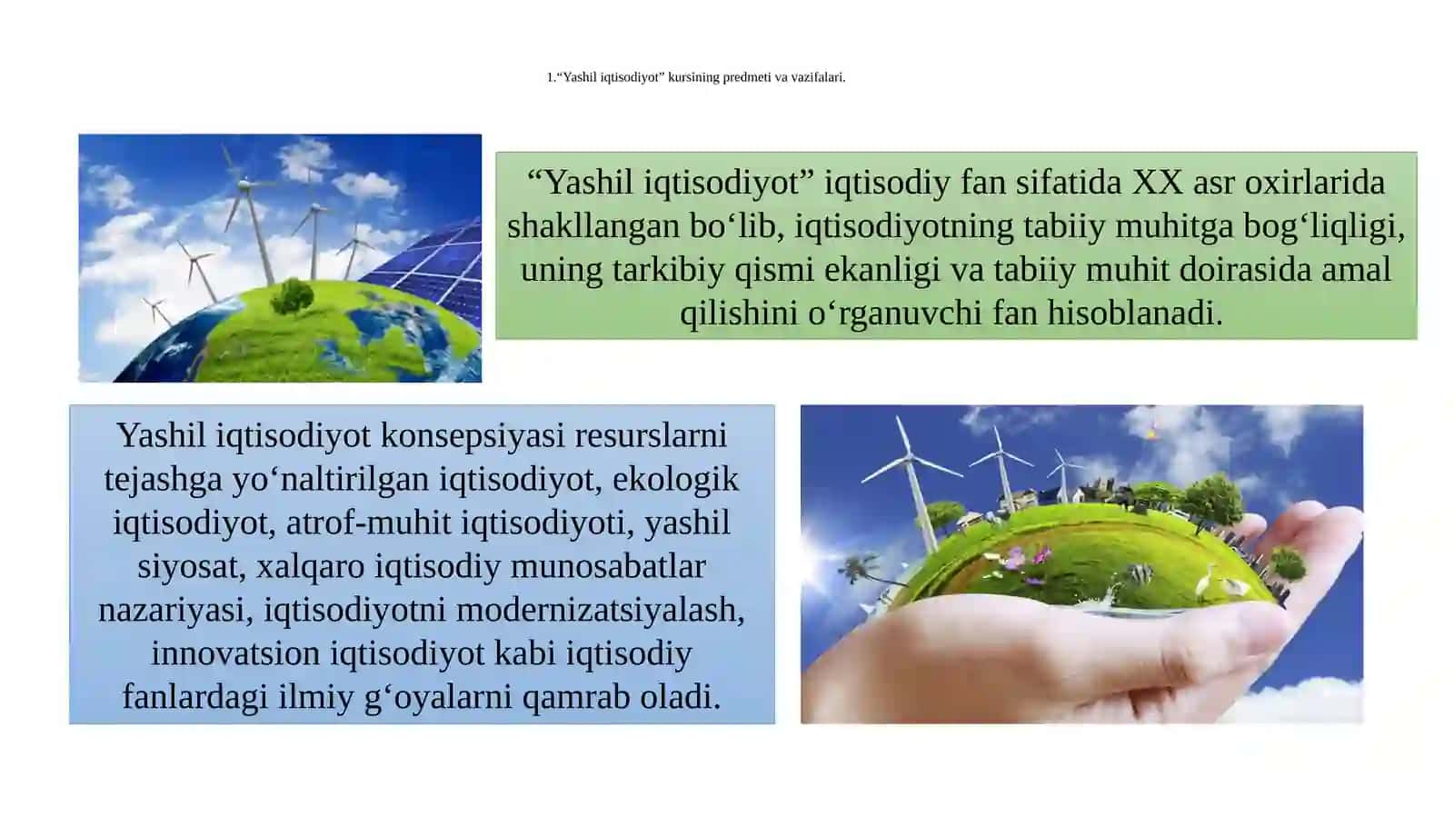 Yashil iqtisodiyot 4