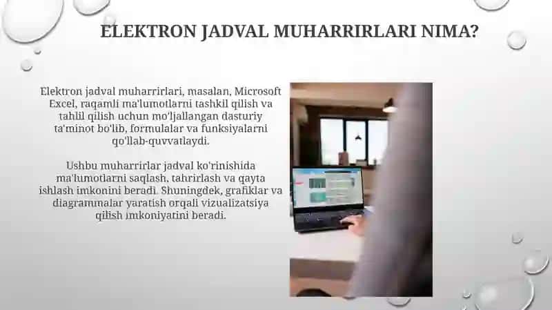 Elektron jadval muharrirlari 4