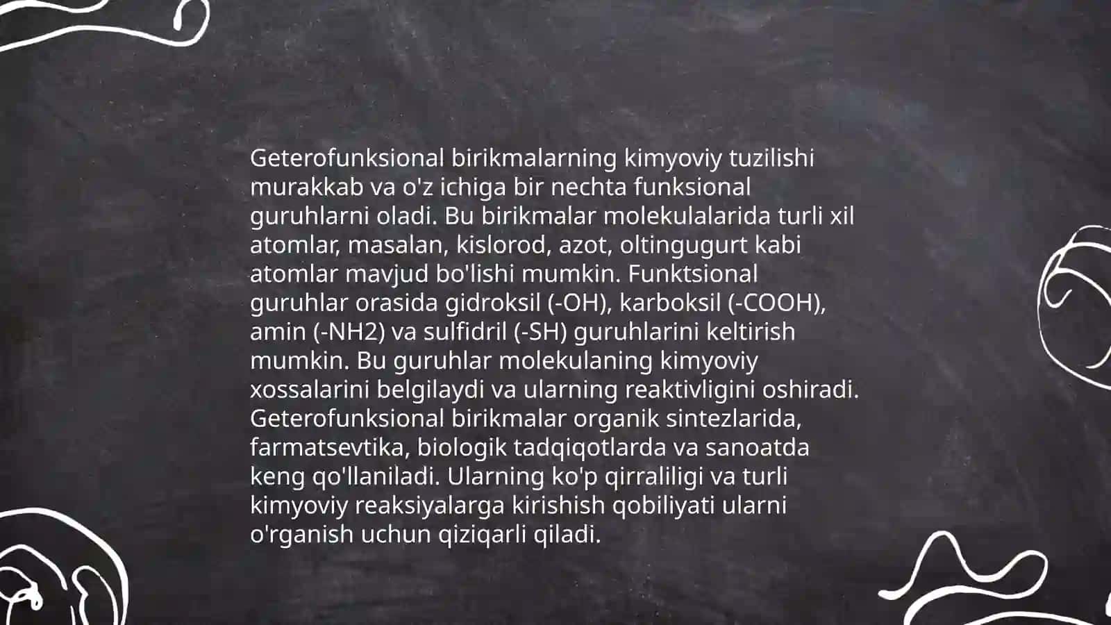 Poli va geterofunksional birikmalar 4