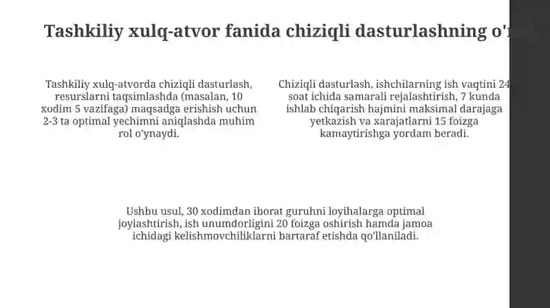 Chiziqli dasturlashning asosiy maqsadi 4