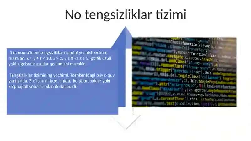 Tenglamalar va tengsizliklar sistemalari va ularni yechish usullari 4