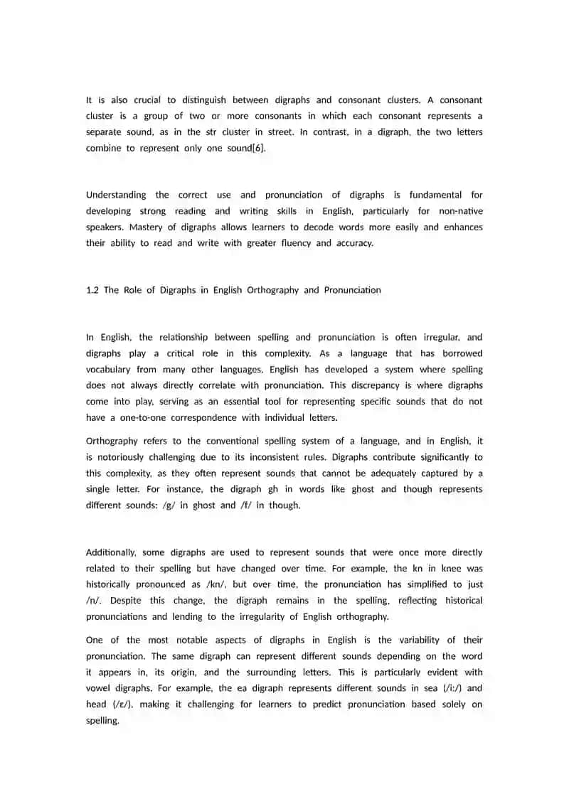 Understanding Digraphs in English Linguistics 4