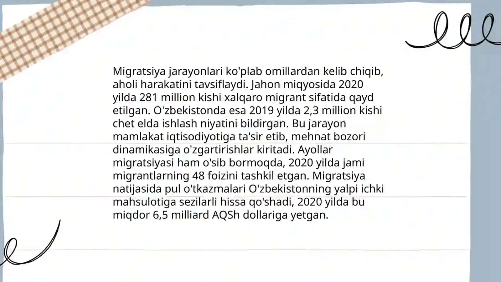 Populyatsiya boʻyicha masalalar tuzish va yechish 4