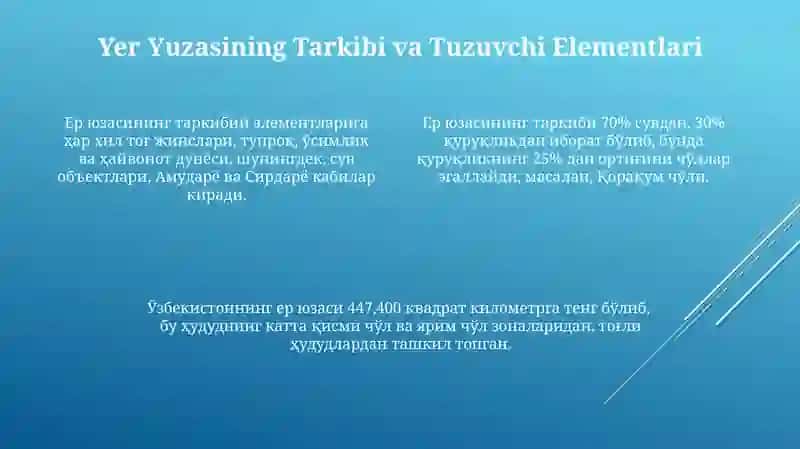 Landshaftlarning tizim sifatidagi xususiyatlari 4