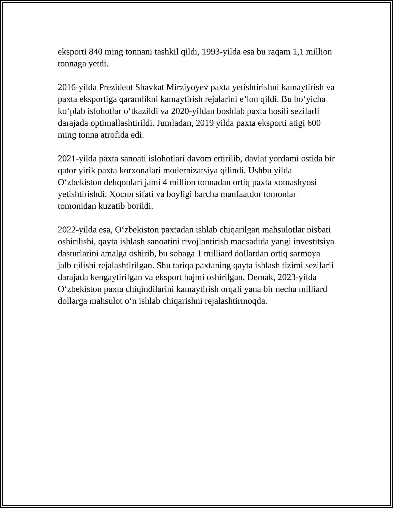 Oʼzbekistonda Paxta Ishi 4