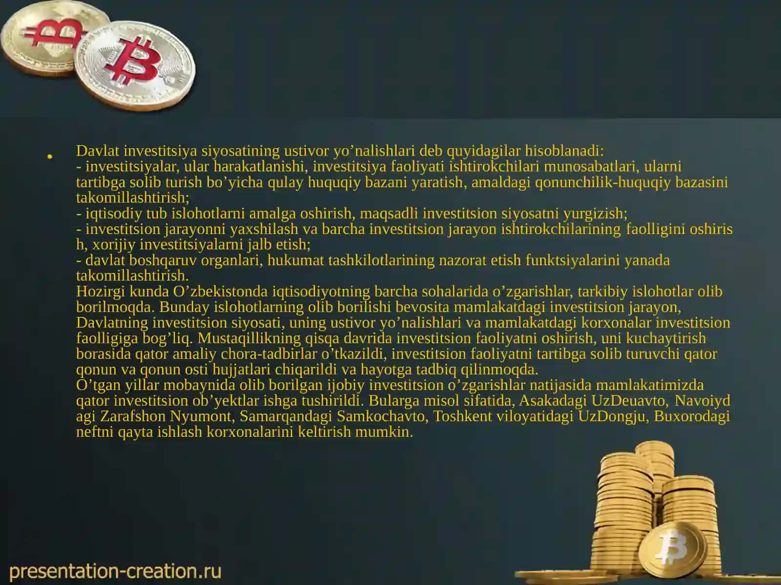 Investitsiya siyosati 4