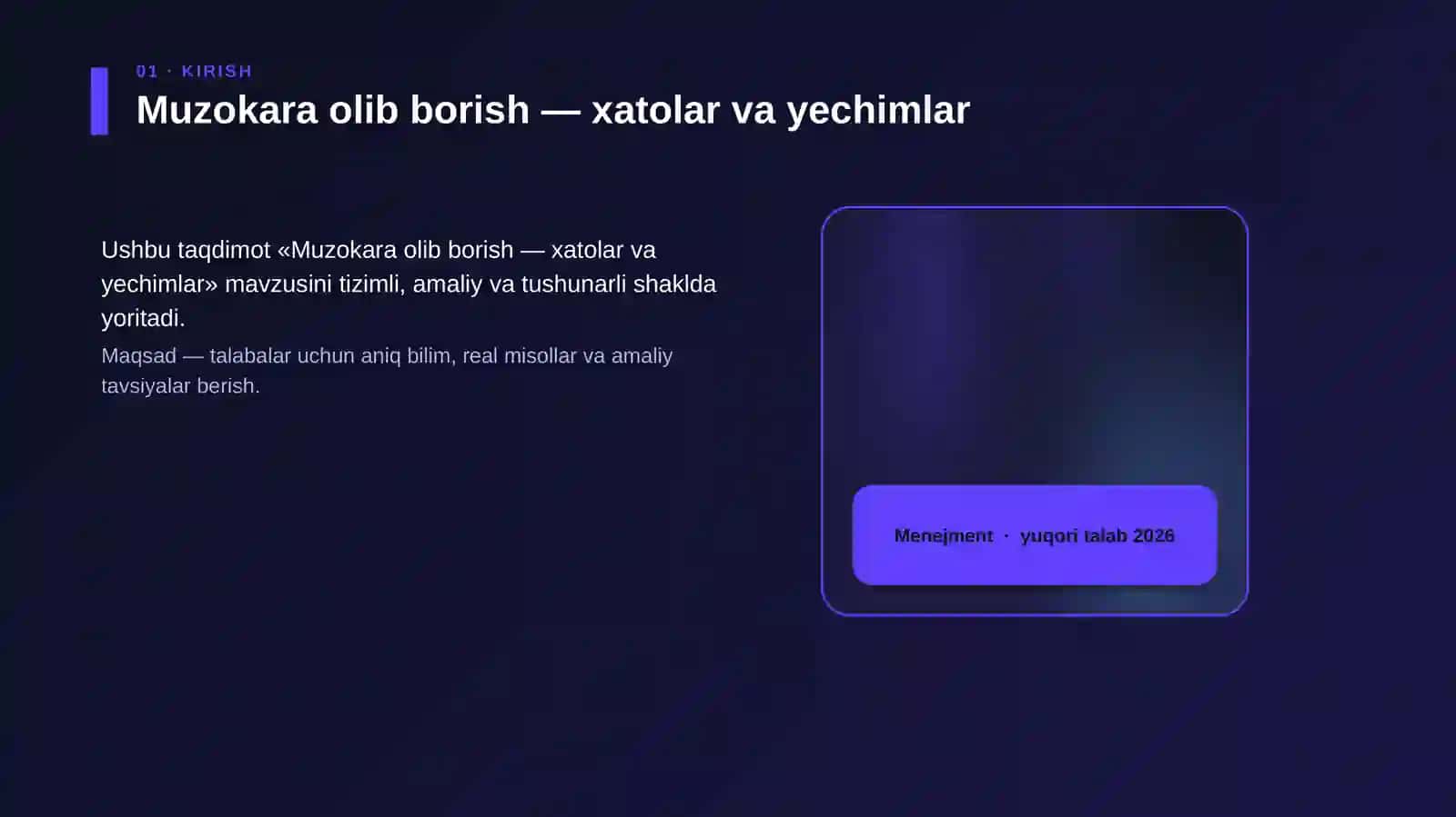 Muzokara olib borish — xatolar va yechimlar 4