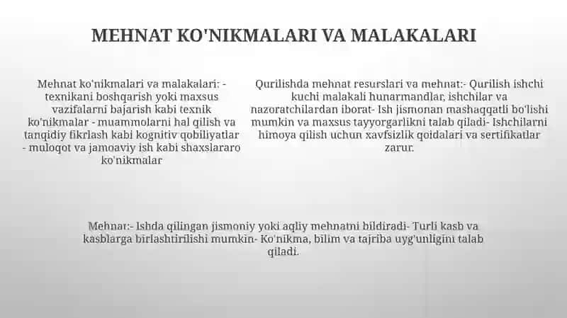 Qurilishda Mehnat Resurslari Va Mehnat 4