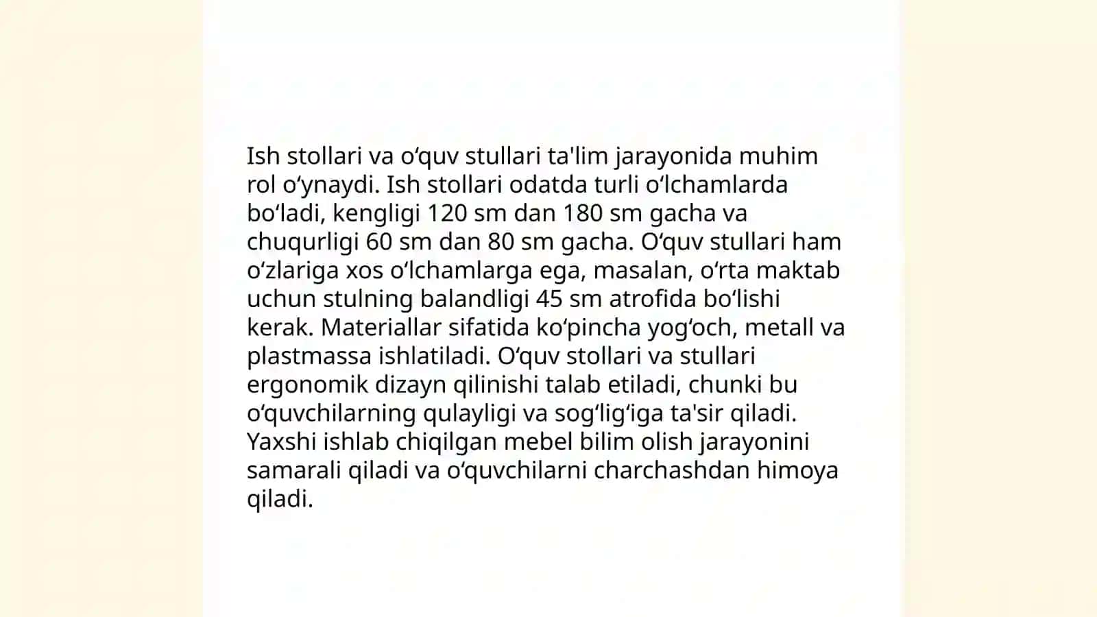 Fan xonalarining mebel jihozlari 4