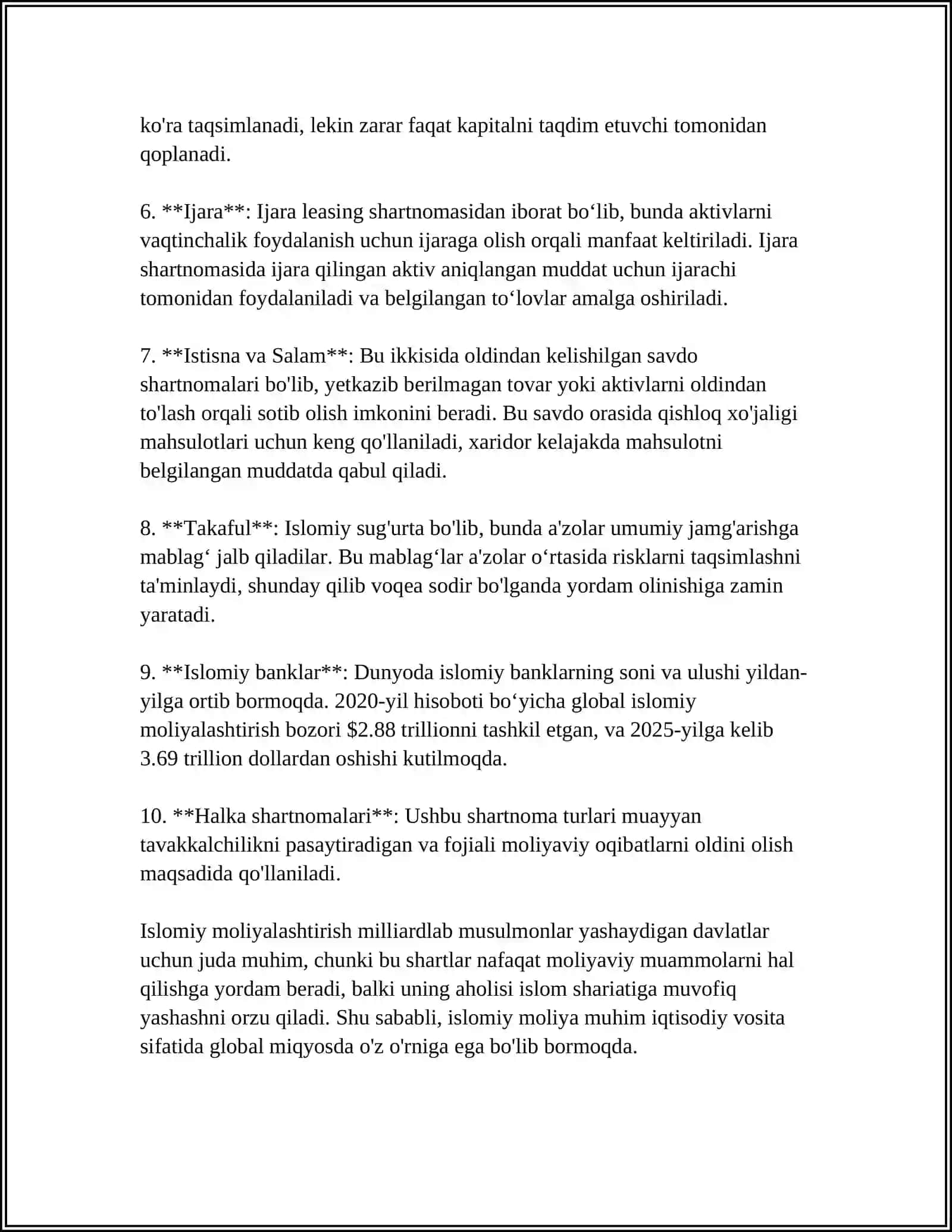 ISLOM MOLIYASIDA SALAM VA ISTISNO 4