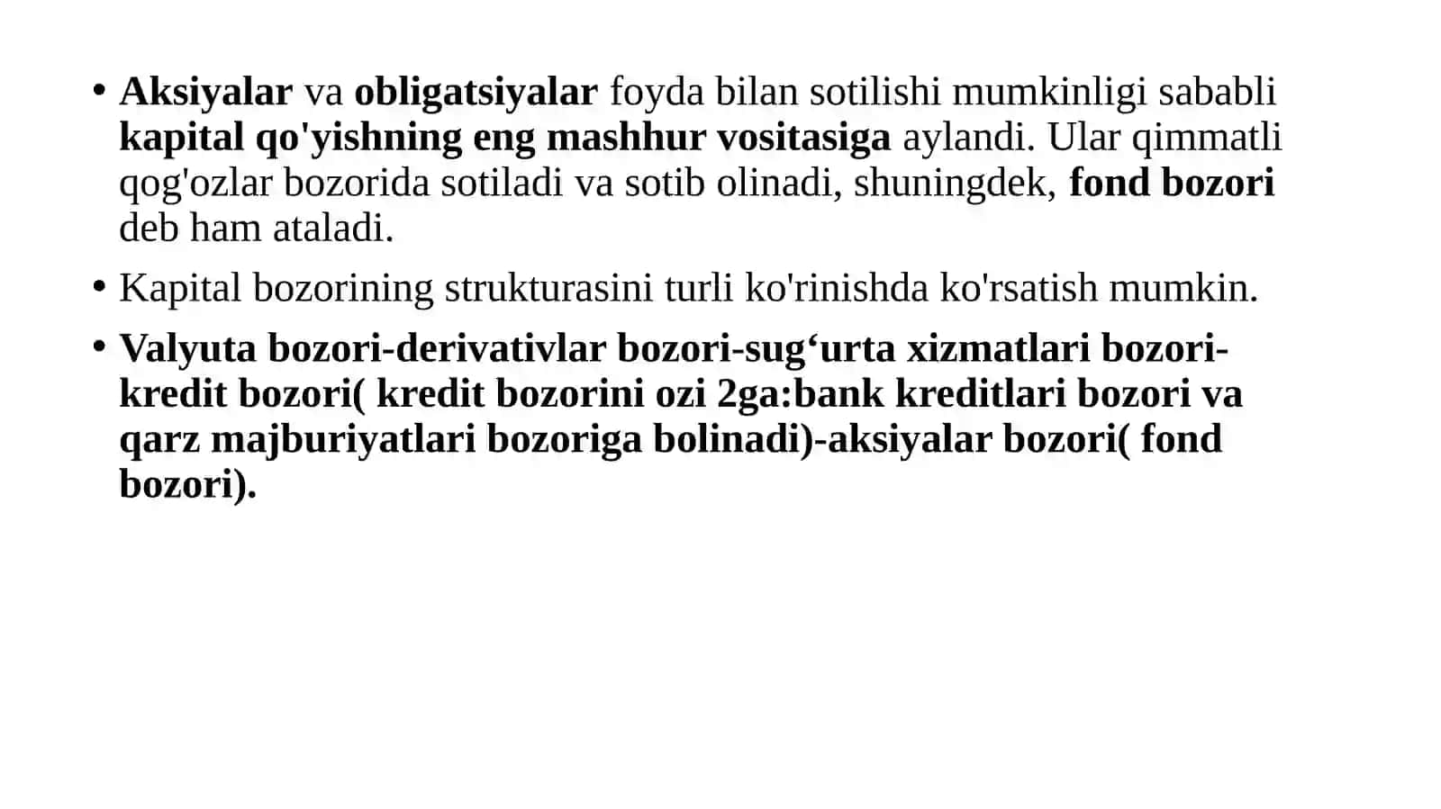 Kapital bozori 4
