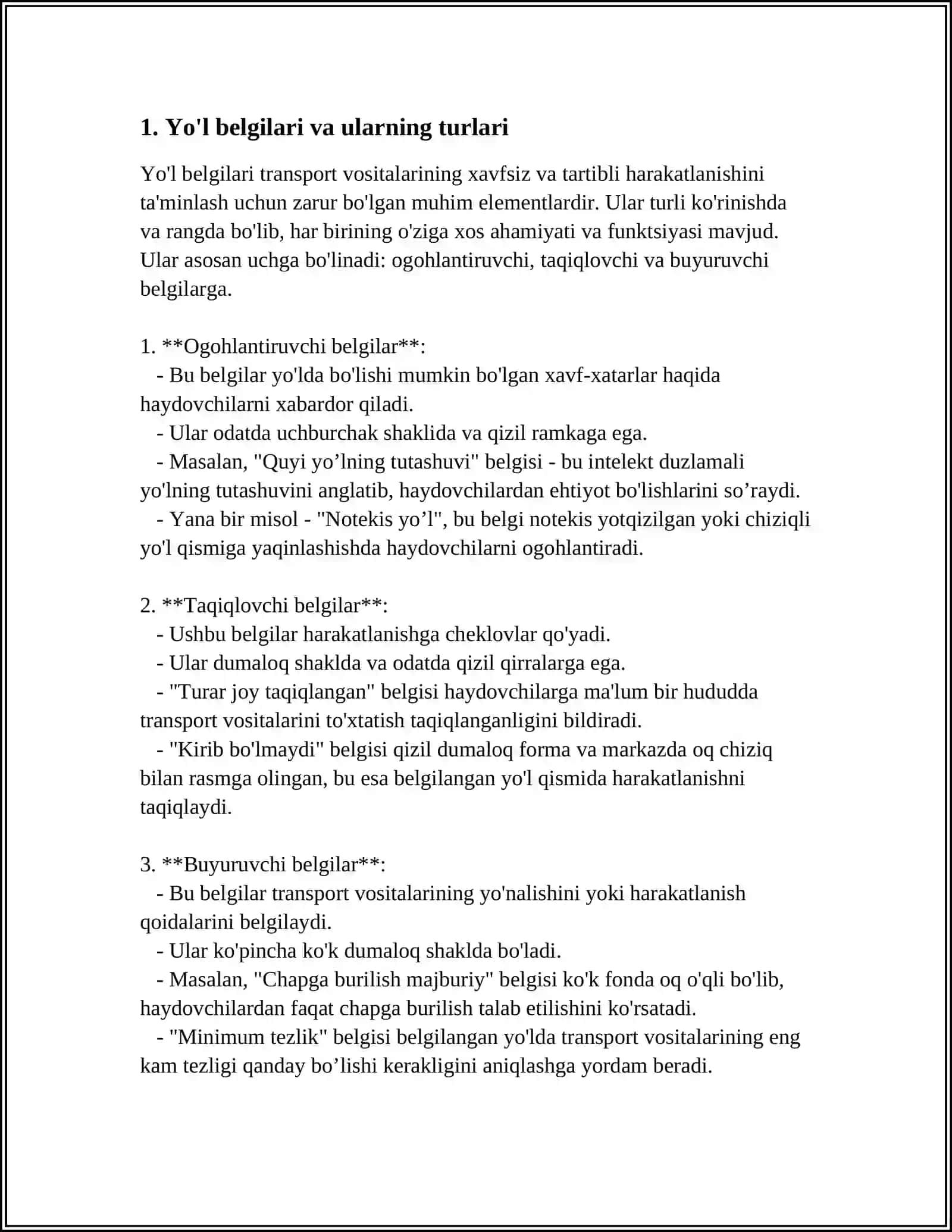 AVTOMOBIL YO‘LLARINI JIHOZLASH 4