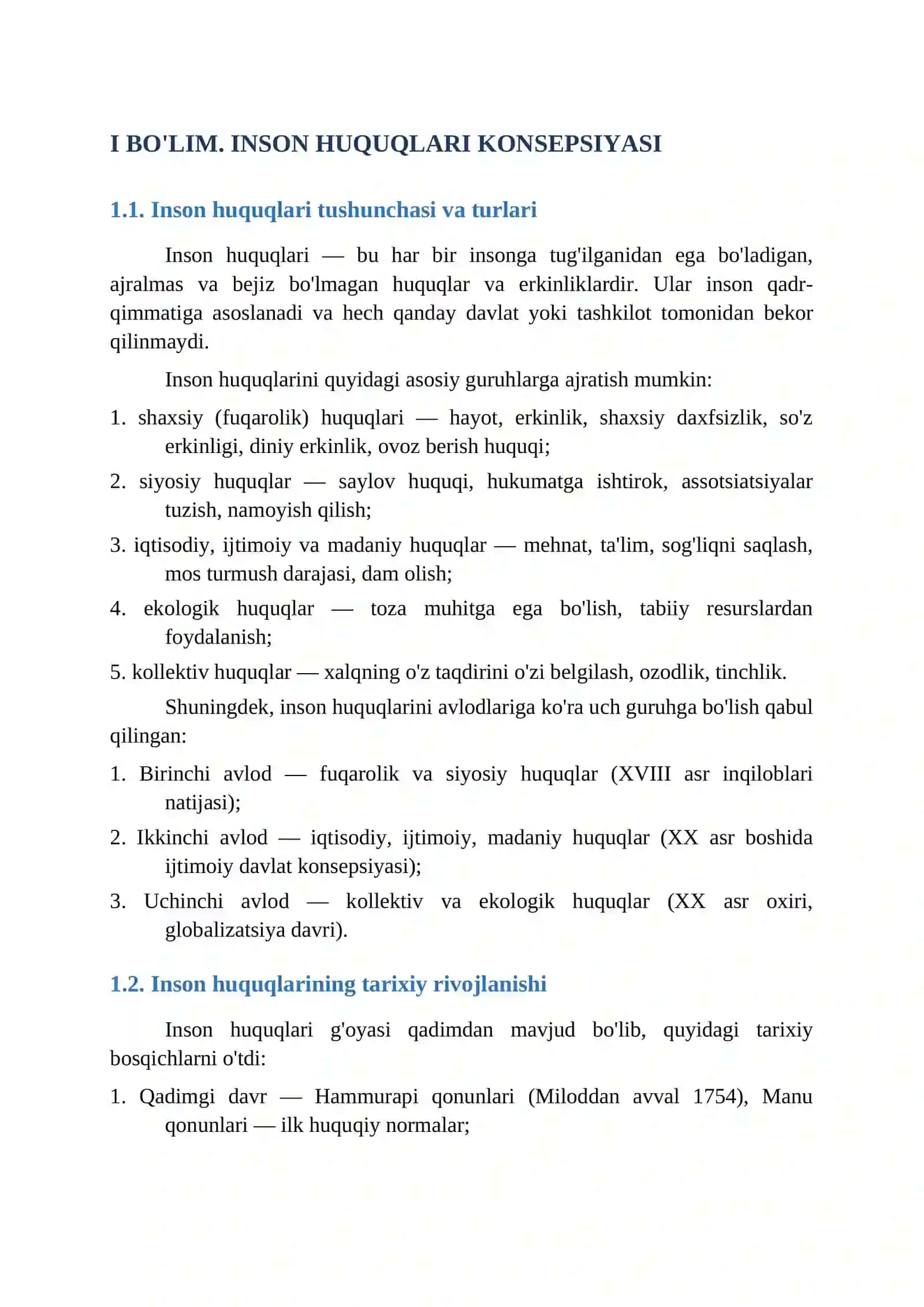 INSON HUQUQLARI VA ULARNI HIMOYA QILISH MEXANIZMLARI 4