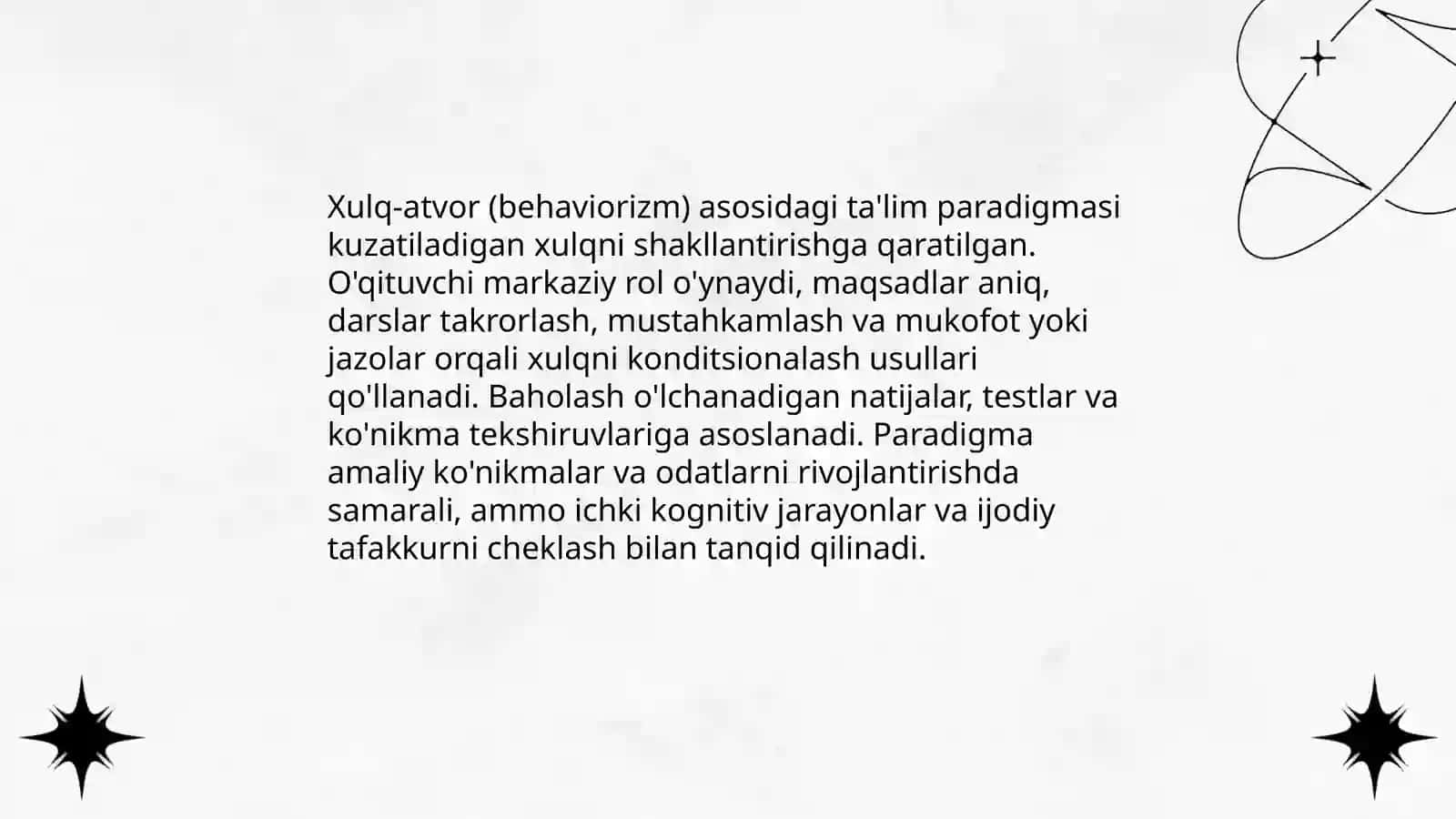An'anaviy (transmissiv) ta'lim paradigmasi 4