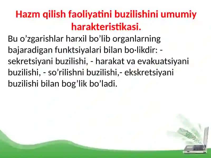 Ovqatlanishning buzilishi, jigarpatalogiyasi, sabablari 4