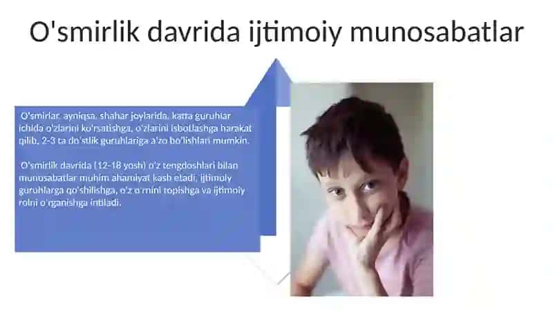 Õspirinlik davrining psixologik xususiyatlari 4