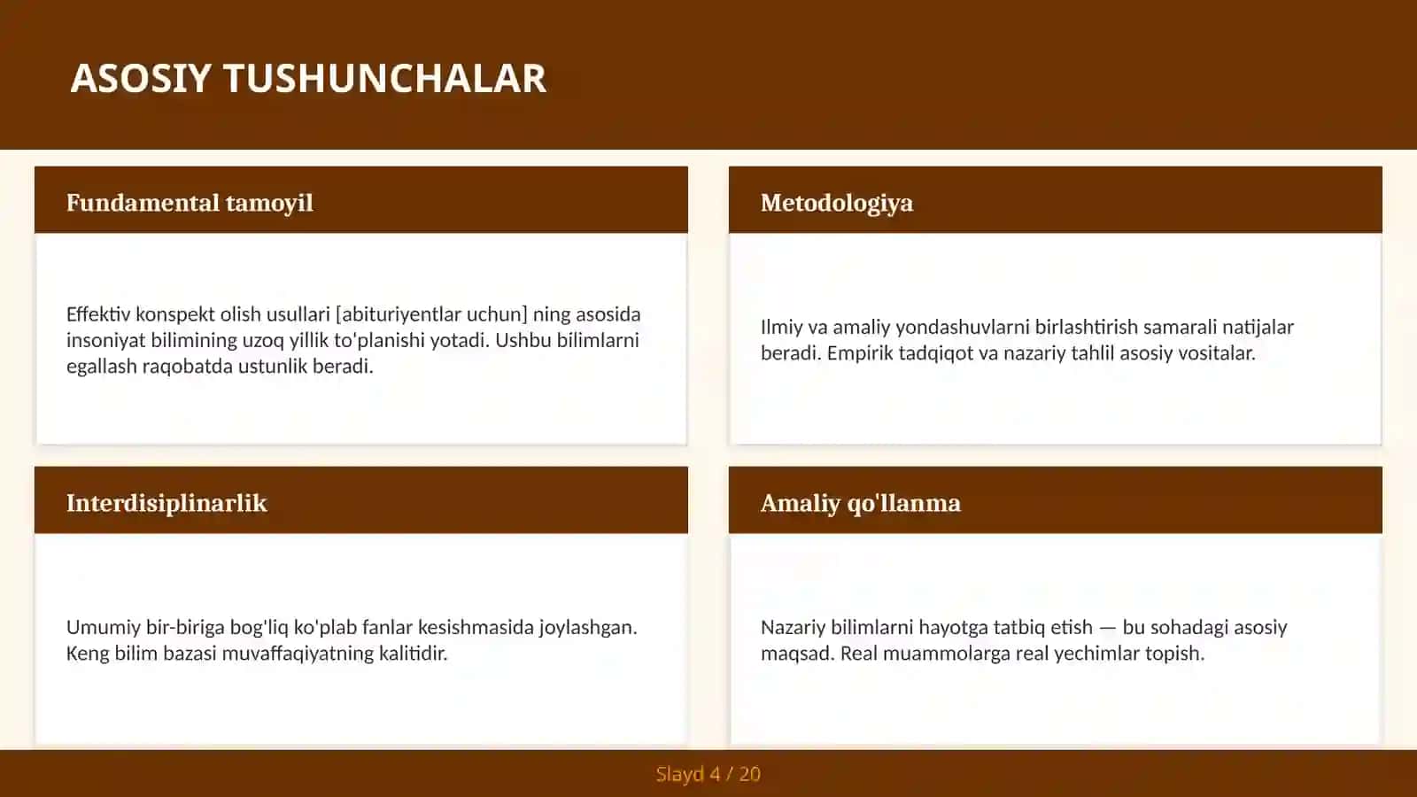 Effektiv konspekt olish usullari [abituriyentlar uchun] 4