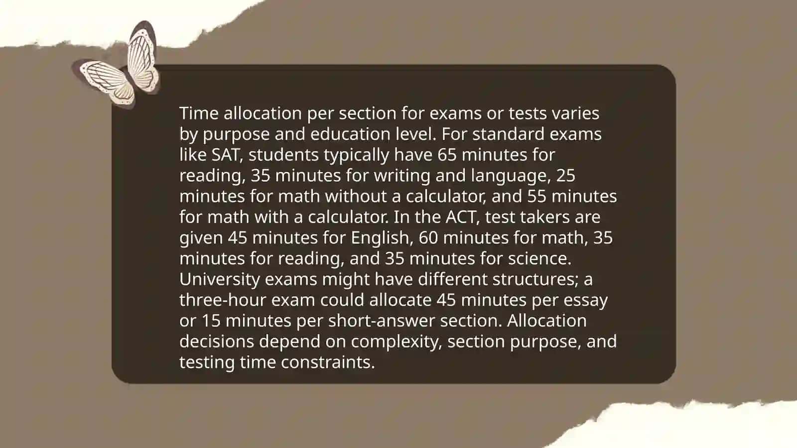 Strategies for managing time during the test 4