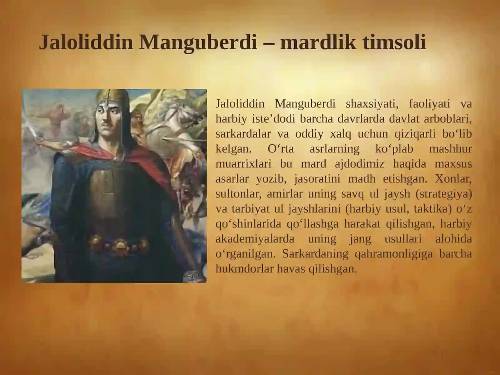 Jaloliddin Manguberdi - Vatan himoyachisi 4