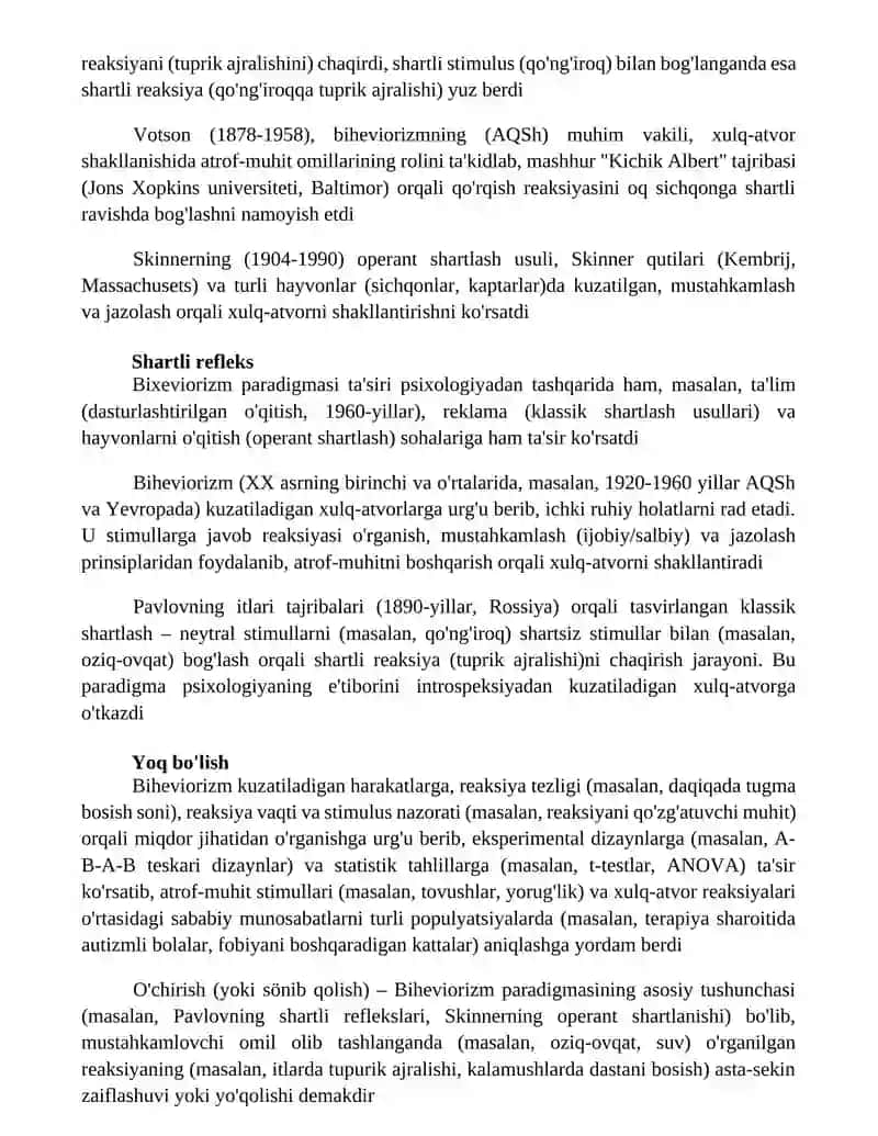 Bixevioristik paradigma 4