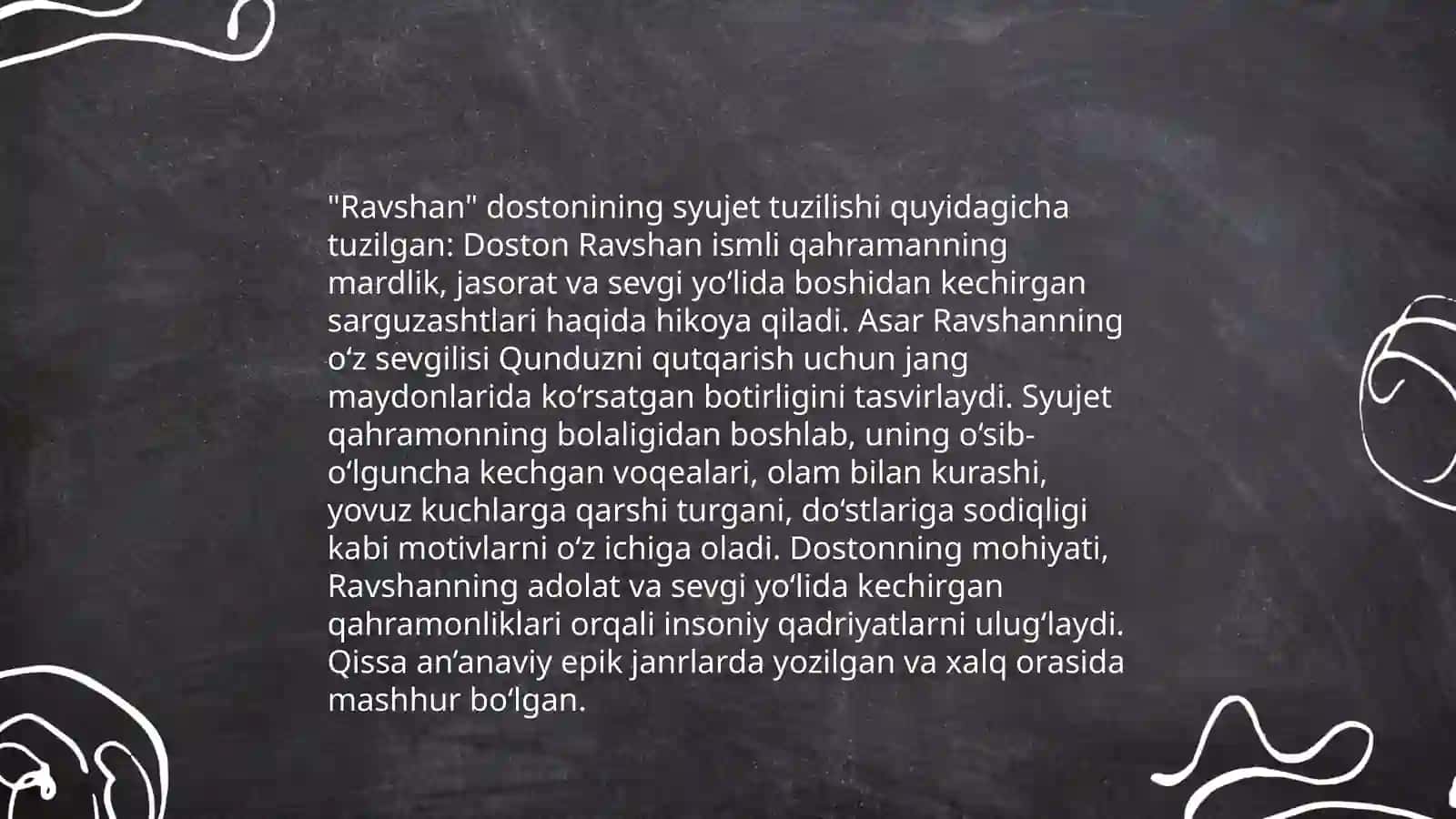 Ravshan dostonining gʻoyaviy va badiiy tahlili 4