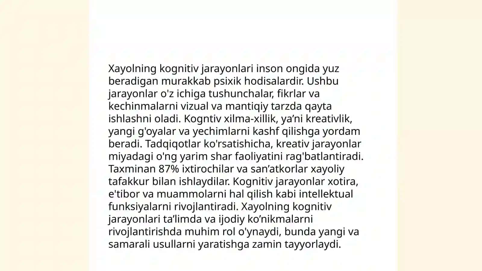 Xayol jarayonlari Xayol turlarini yoritish 4