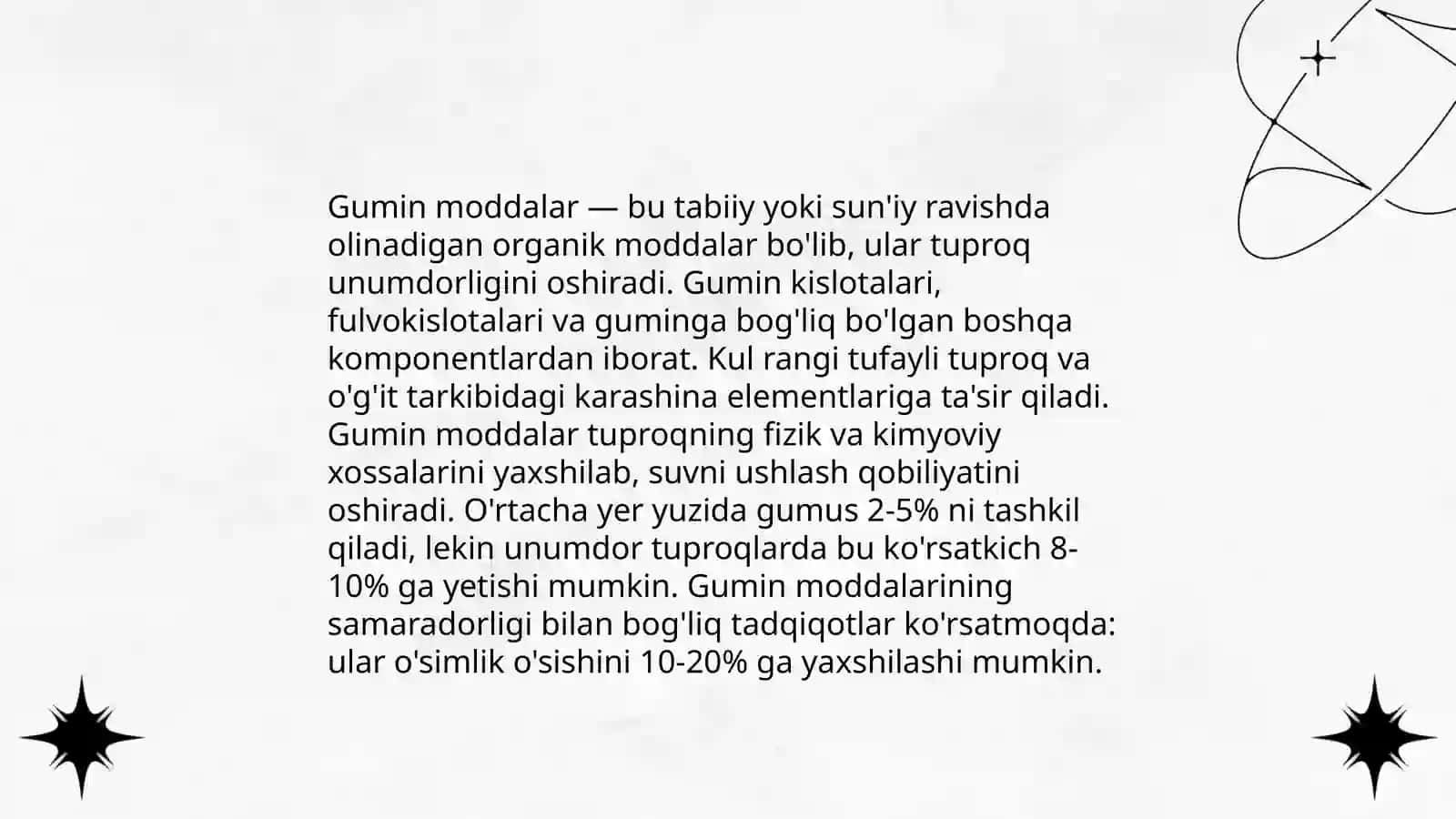 Tuproqdagi organik moddalar 4
