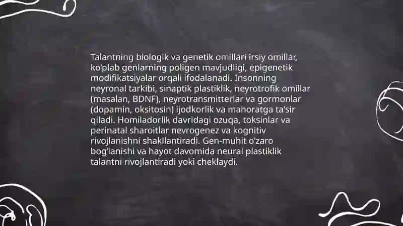 Talantning paydo bo'lishi va tuzilishi 4