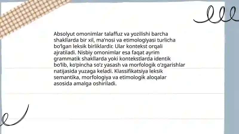 Leksik omonimiya 4