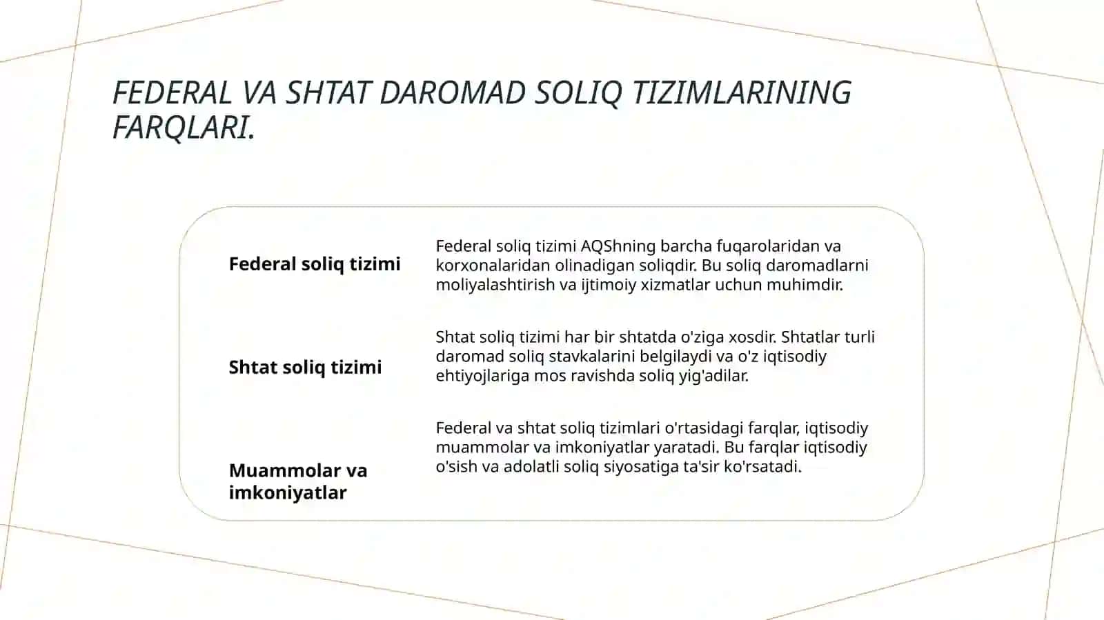 Amerika Qo'shma Shtatlari soliq tizimi 4