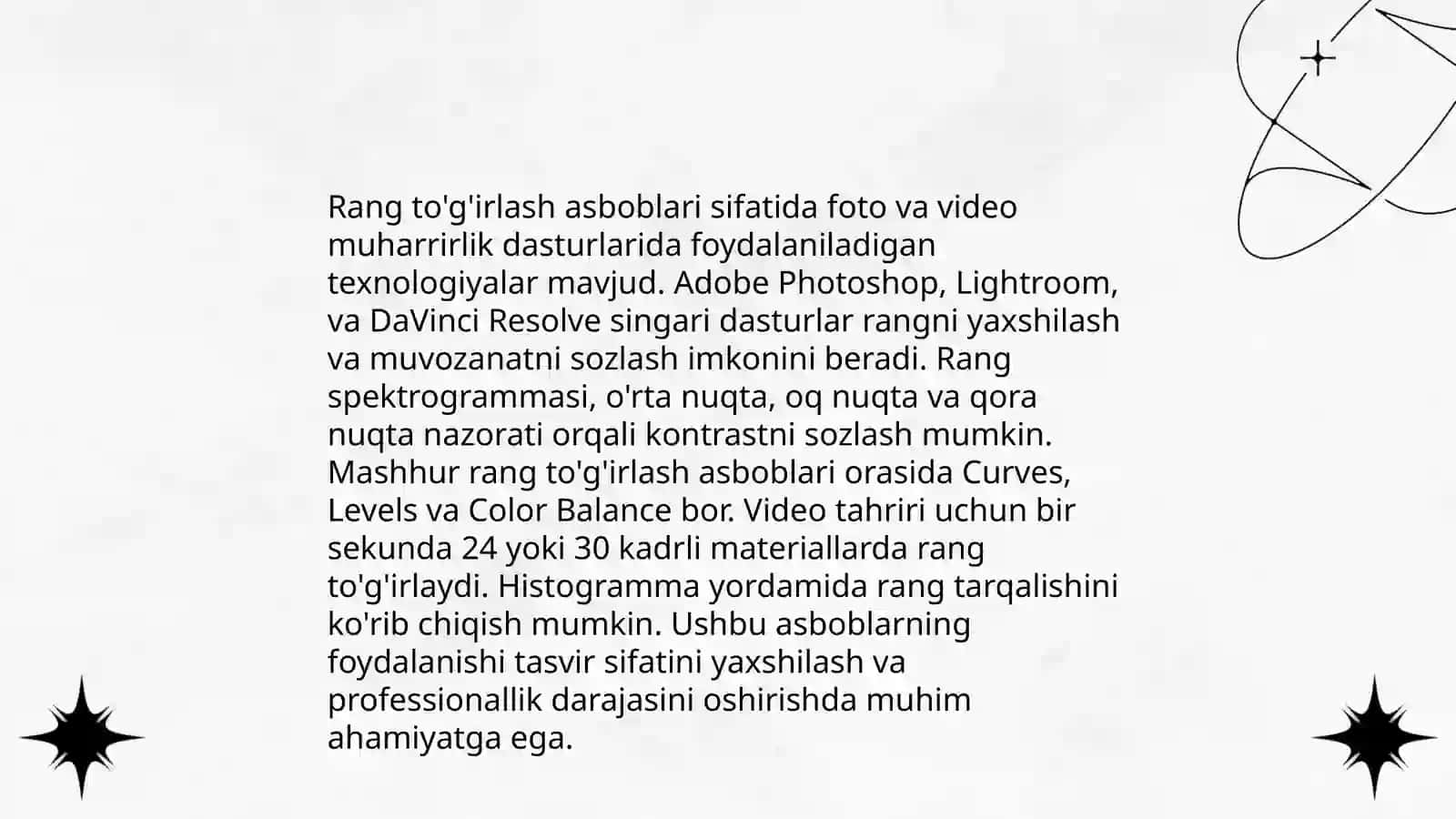 Adobe Potoshopda rang, qatlam, fil'trlar. Animasiya 4
